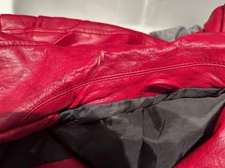 Cazadora polipiel Zara roja