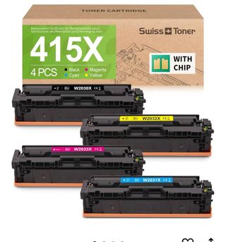 Toner 415X per HP con Chip - Swiss+ Toner