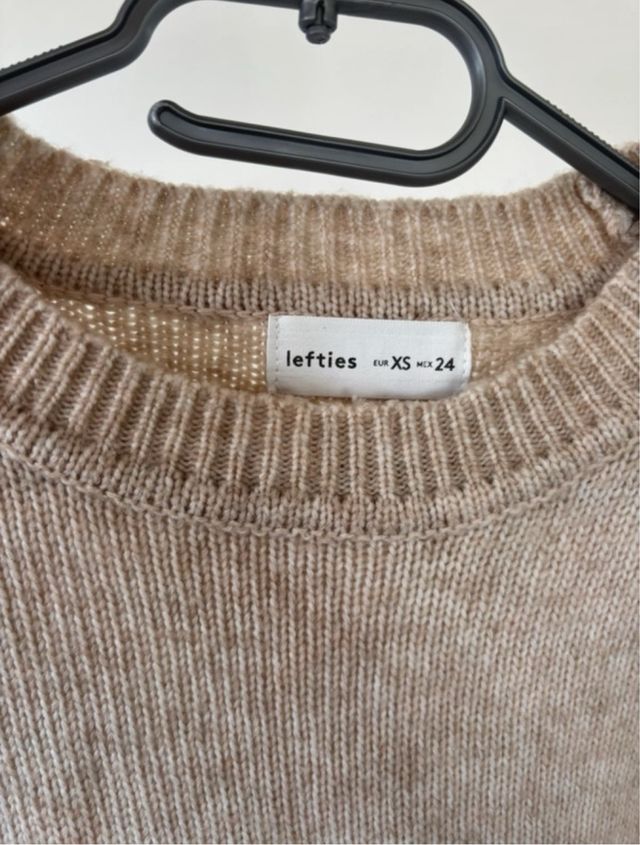 Jersey beige de punto