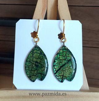 Pendientes Arcilla Polimérica y Pan de Oro