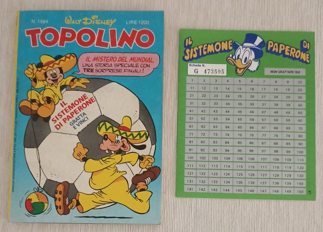 Topolino Vintage 1584+il sistemone di zio paperone