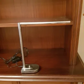 Lámpara LED estudio plateada