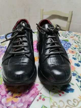 Zapatos negros plataforma mujer