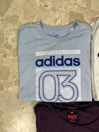 Lote 5 camisetas hombre M | Adidas, Champion, Holl