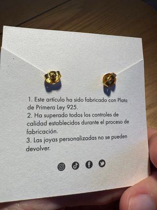 Pendientes oro