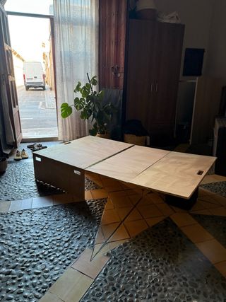 Mueble Camper Plegable Madera y Colchón