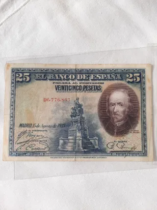 Billete 25 Pesetas Banco de España 1928