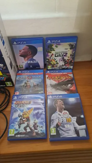 Consola PS4 Slim 1TB + 6 Juegos