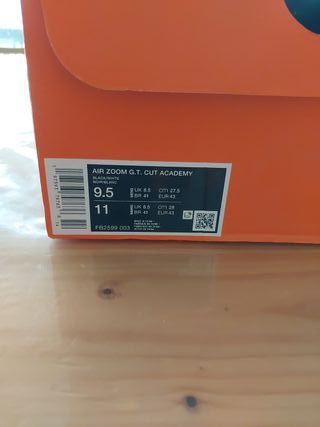 Zapatilla Baloncesto Nike GT CUT  Academy Negra