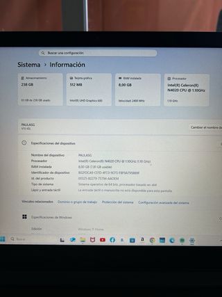 Lenovo V15-IGL Portátil Negro