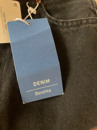Pantalón vaquero Bershka 90s Wide negro