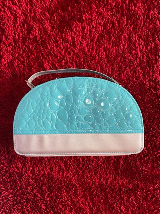 Neceser maquillaje/ bolsa de baño azul turquesa