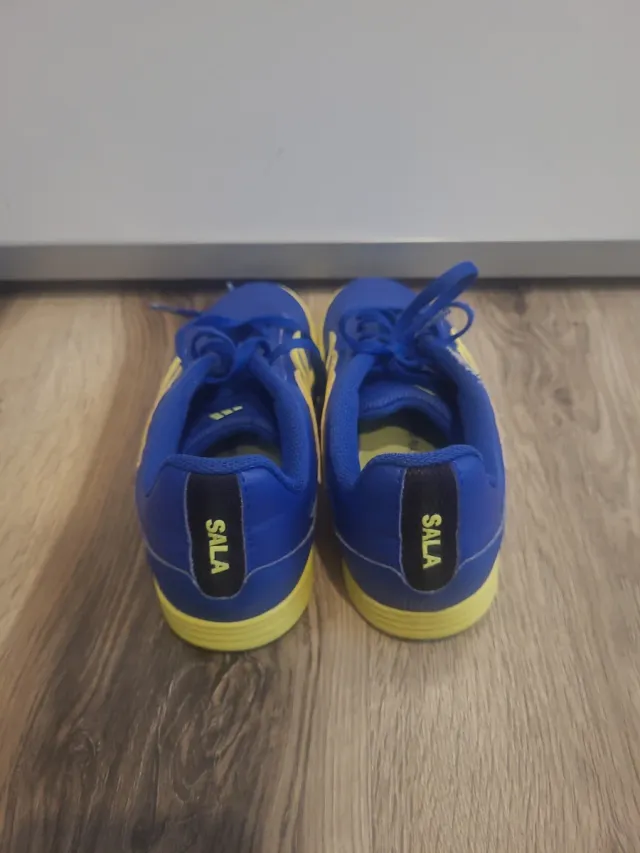 Zapatillas Adidas Fútbol Talla 35 Azul/Amarillo