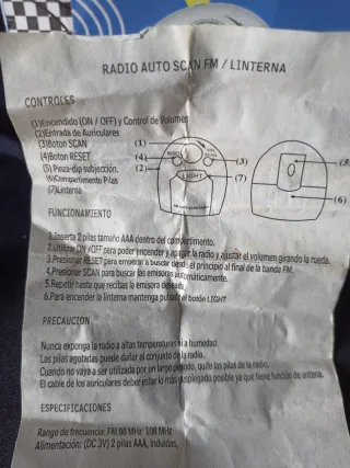 Radio Portátil de bolsillo