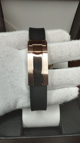 Reloj Seiko Mod Yatch-Master Negro y Oro Rosa Rose