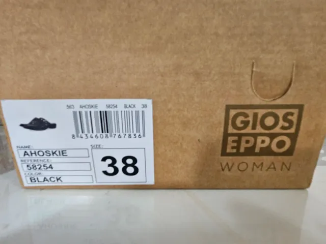 Zapatos Giossepo mujer negros tejidos