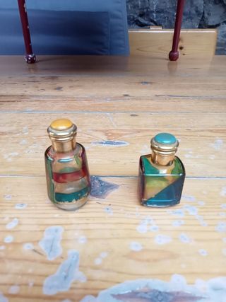 2 bottiglie di profumo in vetro di Murano