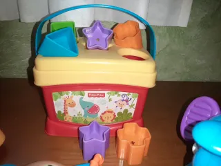 LOTE JUGUETES ANTIGUOS PARA BEBÉS DE FISHER PRICE