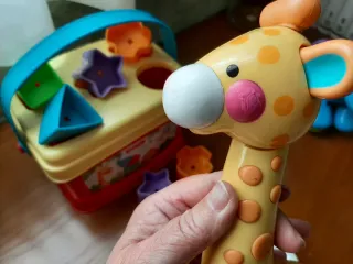 LOTE JUGUETES ANTIGUOS PARA BEBÉS DE FISHER PRICE
