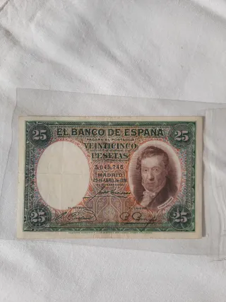 Billete 25 pesetas Banco de España 1931