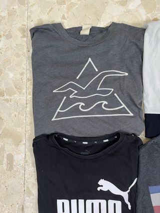Lote 4 camisetas hombre M | Levi’s, Puma, Vans y H