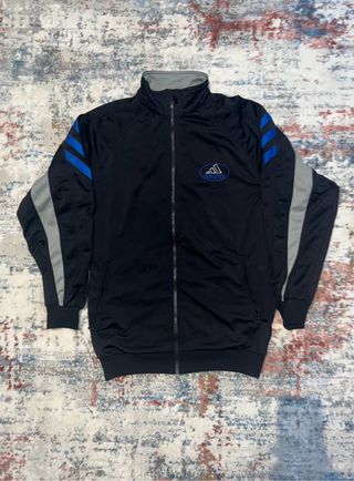 Chaqueta Adidas Retro 3 Rayas Negra/Azul