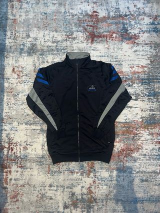 Chaqueta Adidas Retro 3 Rayas Negra/Azul