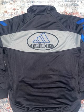 Chaqueta Adidas Retro 3 Rayas Negra/Azul