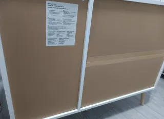 Mini Aparador Blanco y Gris.Montado NUEVO!.Recoger