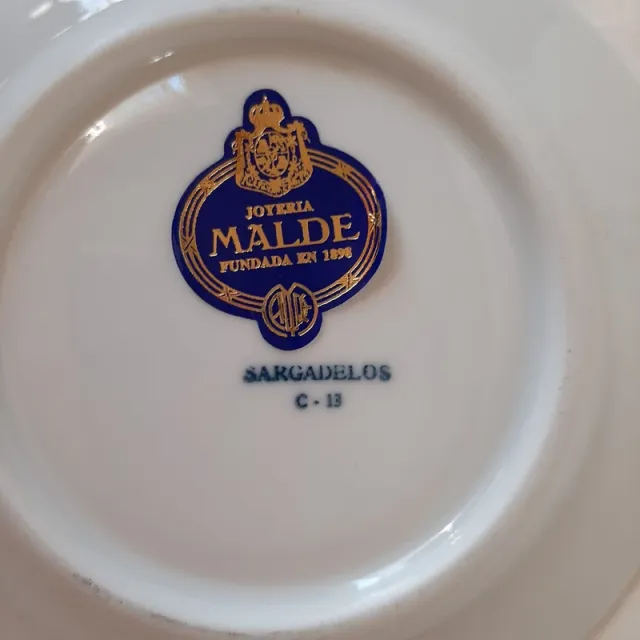 Plato Sargadelos Gaiteiro Azul y Blanco