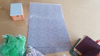 Treno H0: accessori per modellini, garage, lampioni, albero...