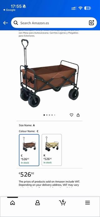 Carrito de playa plegable