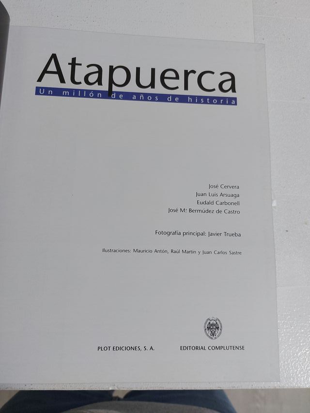 Libro Atapuerca: Un millón de años de historia