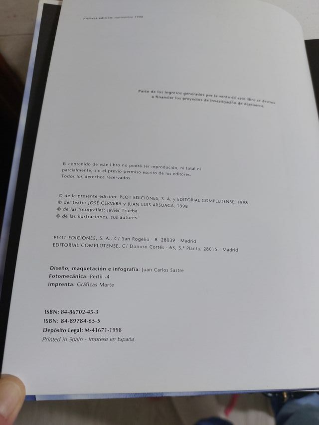 Libro Atapuerca: Un millón de años de historia