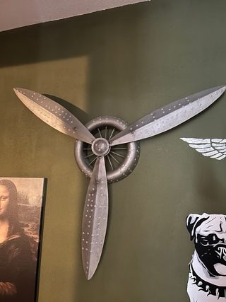 Hélice Decorativa Metal Plata Maison du Monde