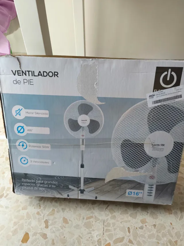 Ventilador de Pie Electrotek 16 50W