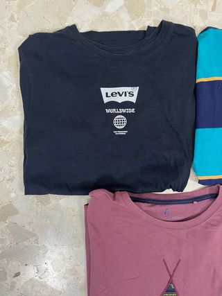 Lote 5 camisetas hombre M | Levi’s, Superdry, Polo