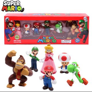 Caja Figuras Super Mario Colección Mini