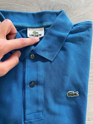 Polo Lacoste Azul Hombre Talla L