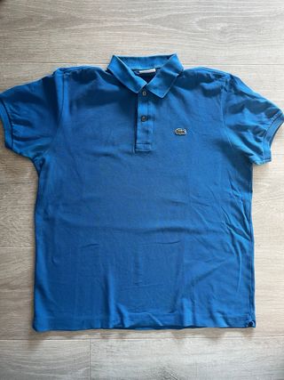 Polo Lacoste Azul Hombre Talla L