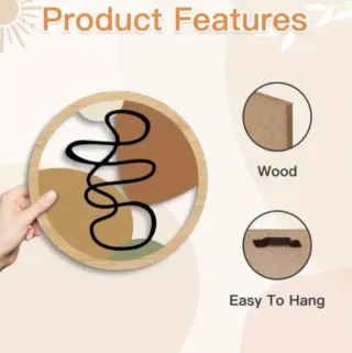 4 Adornos de Pared Redondos