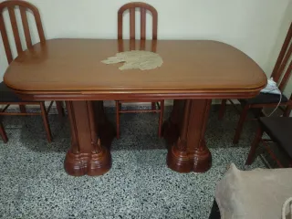 Mesa comedor extensible madera
