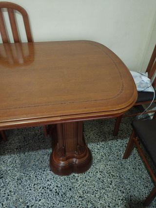 Mesa comedor extensible madera