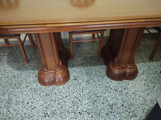 Mesa comedor extensible madera