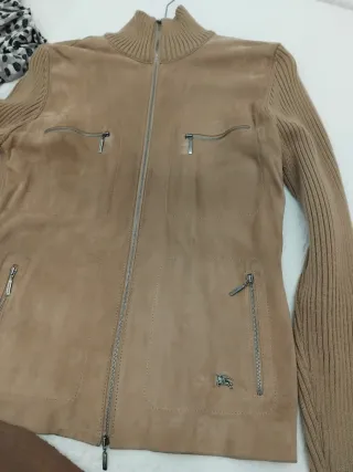 Chaqueta Burberry Ante y Punto Mujer Beige