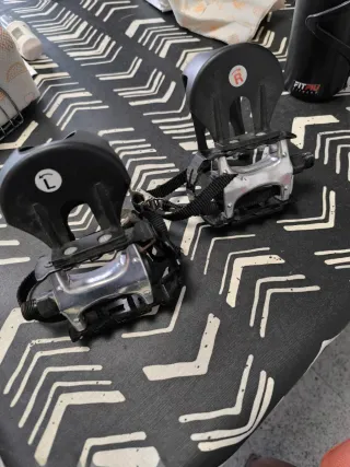 Pedales de bicicleta con correas spinning 