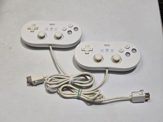 2 Nintendo Wii Oficial Mando Clasico - Blanco 