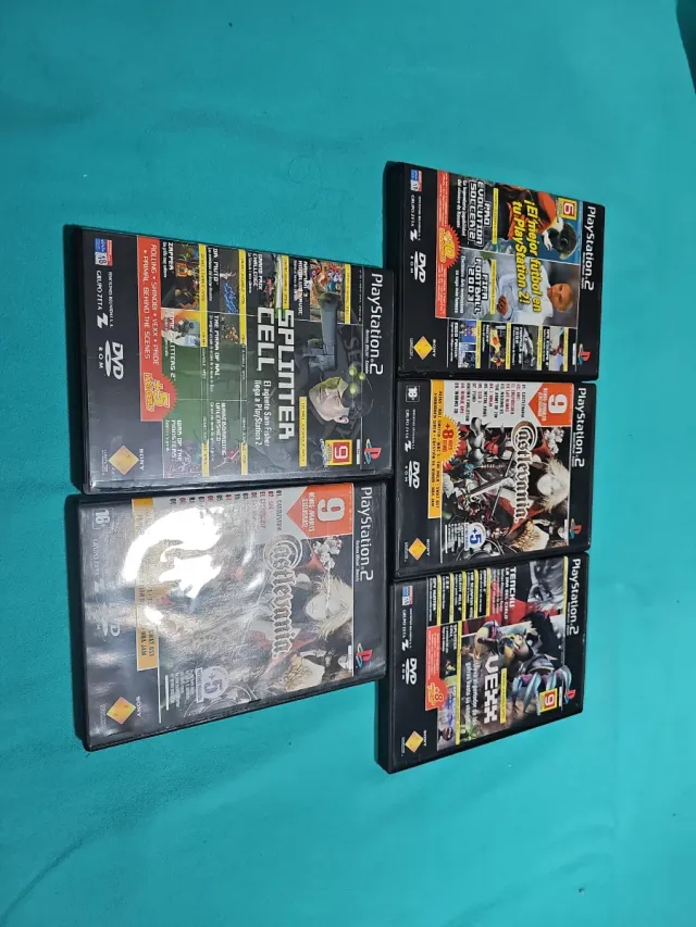 Lote 5 Juegos PS2: Splinter Cell, Castlevania, Vex