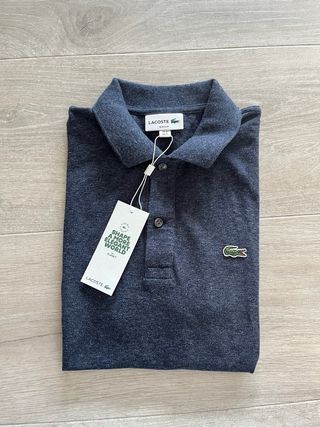 Polo Lacoste Slim Fit Azul Talla S