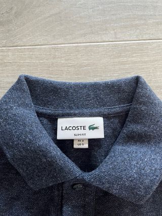 Polo Lacoste Slim Fit Azul Talla S